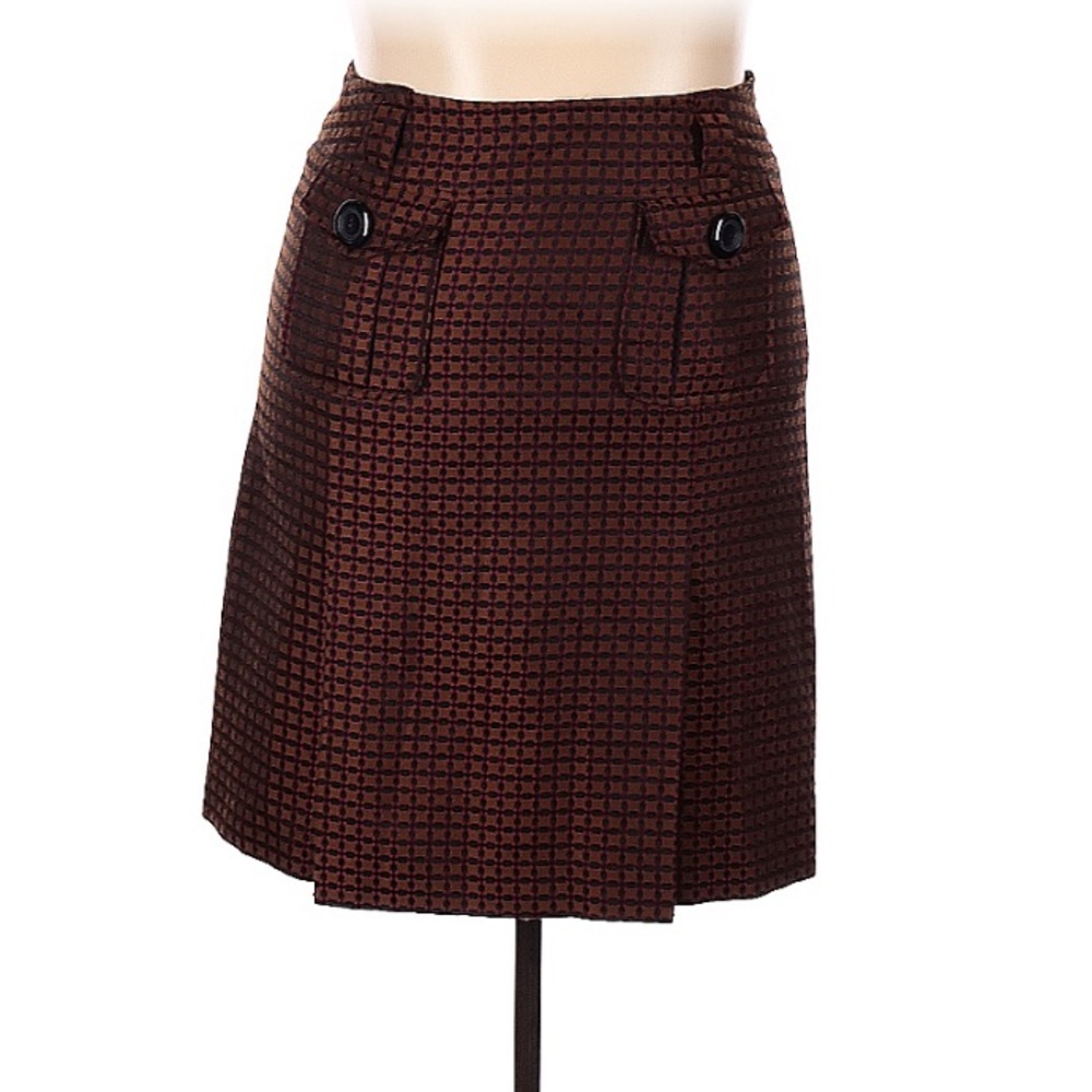 Pendleton Brown Work Skirt with Front Pockets 16